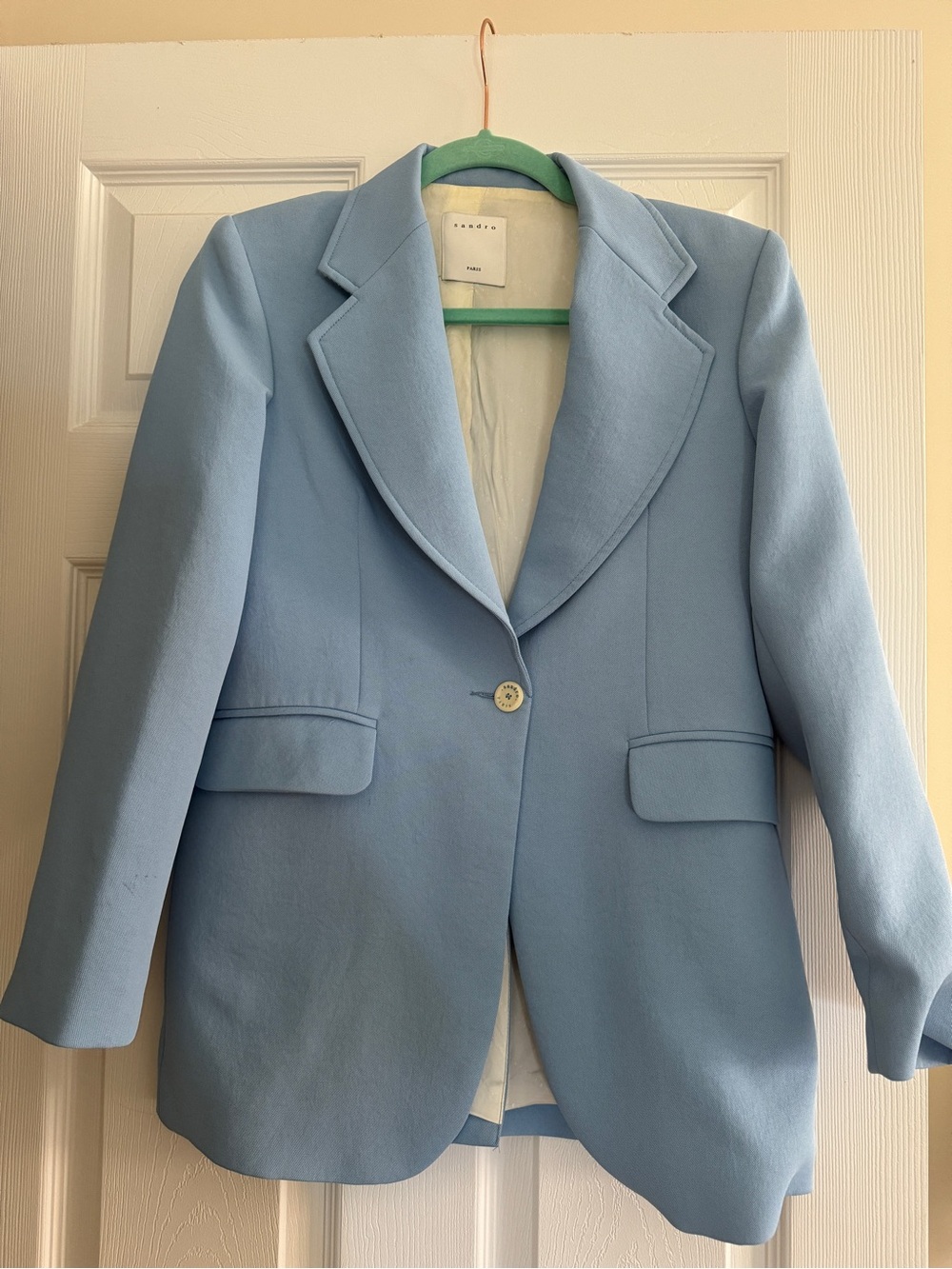 Sandro Baby Blue Blazer Size 36/US 2